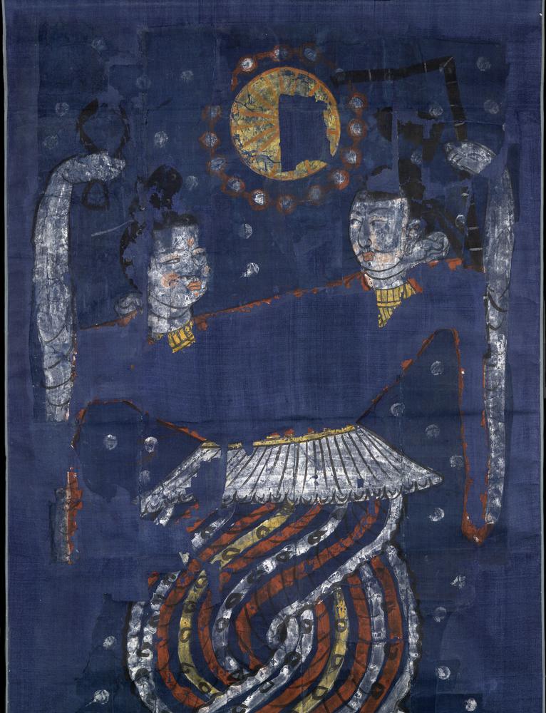 图片[1]-banner; painting; 幡(Chinese); 繪畫(Chinese) BM-1928-1022-0.203-China Archive